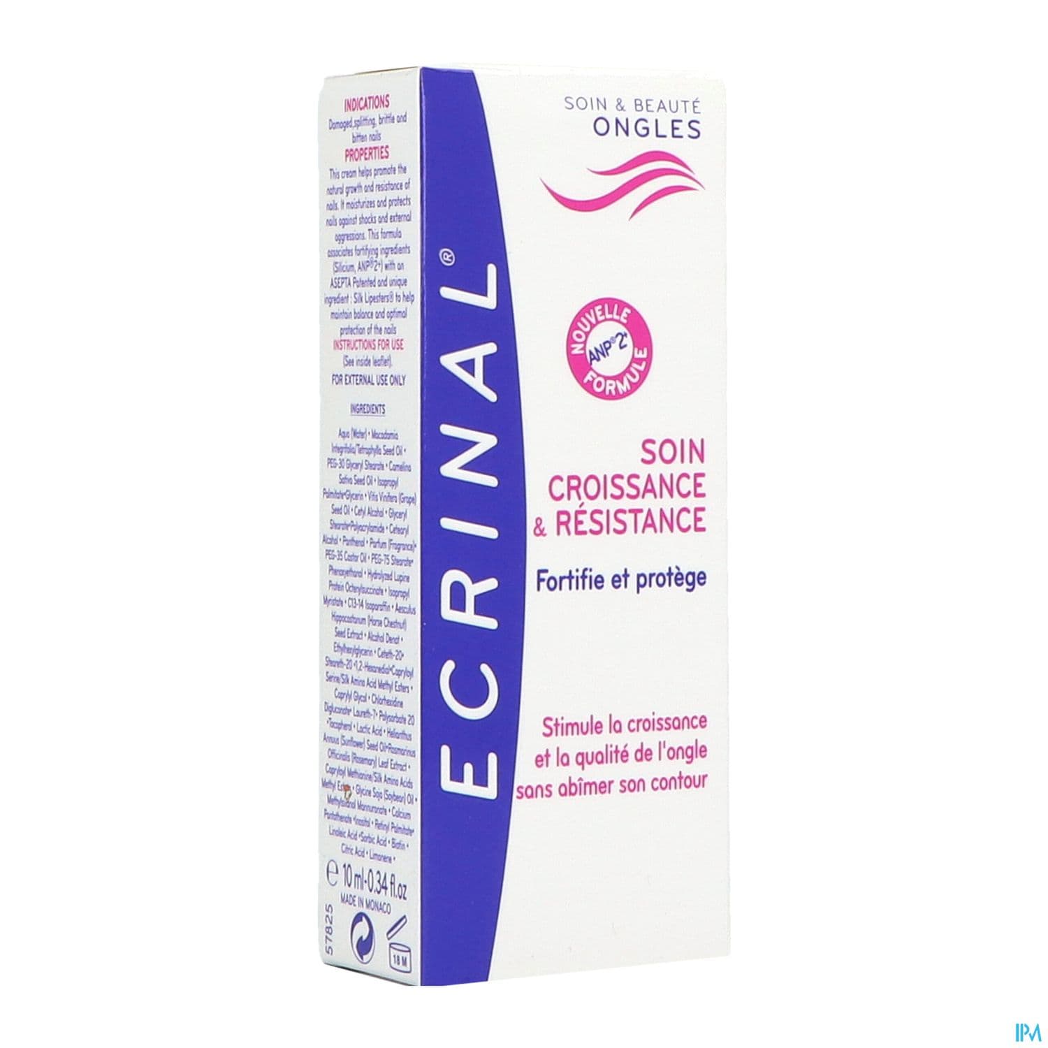 Ecrinal Ongles Soin Croissance Et Resistance A l'anp2+ 10ml