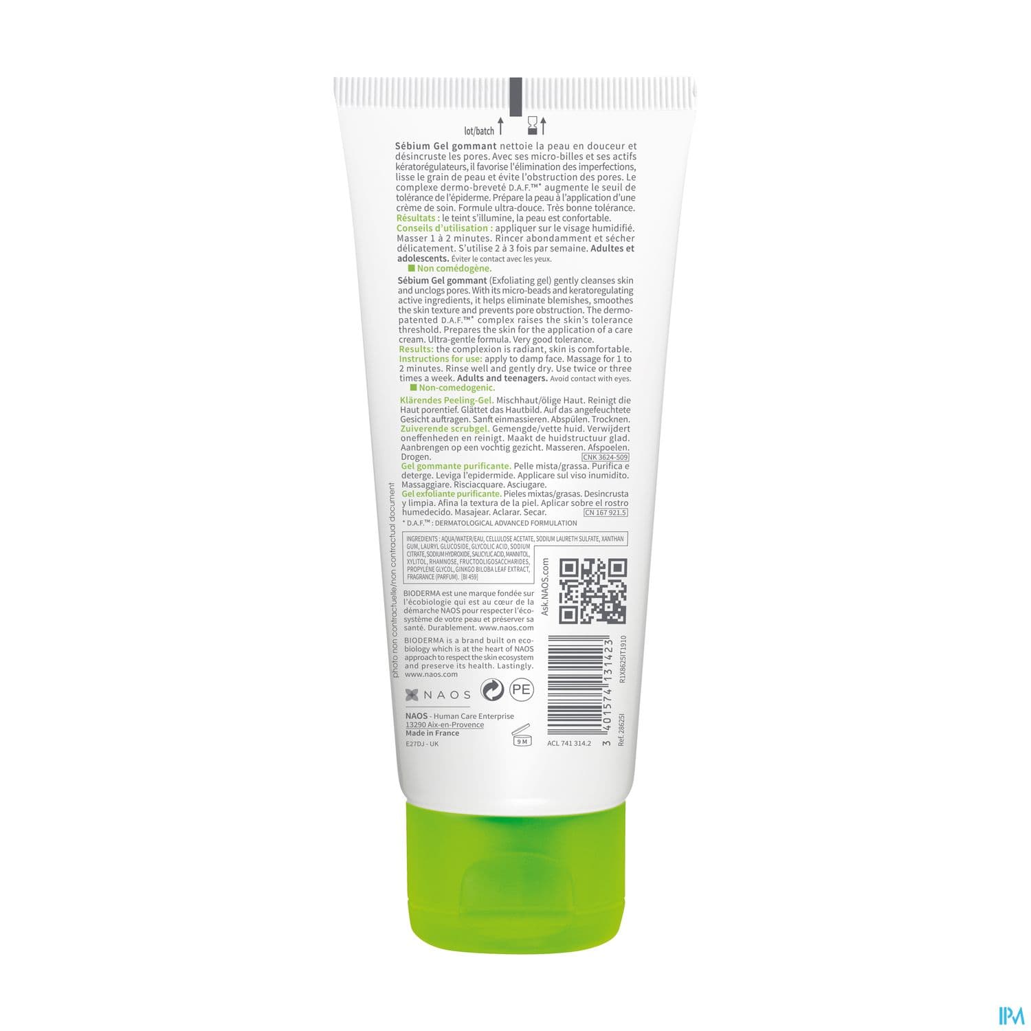 SEBIUM GOMMANT GEL MOUS TUB 100ML