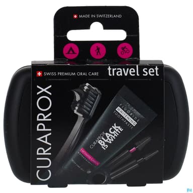 CURAPROX KIT VOYAGE BLACK IS WHITE