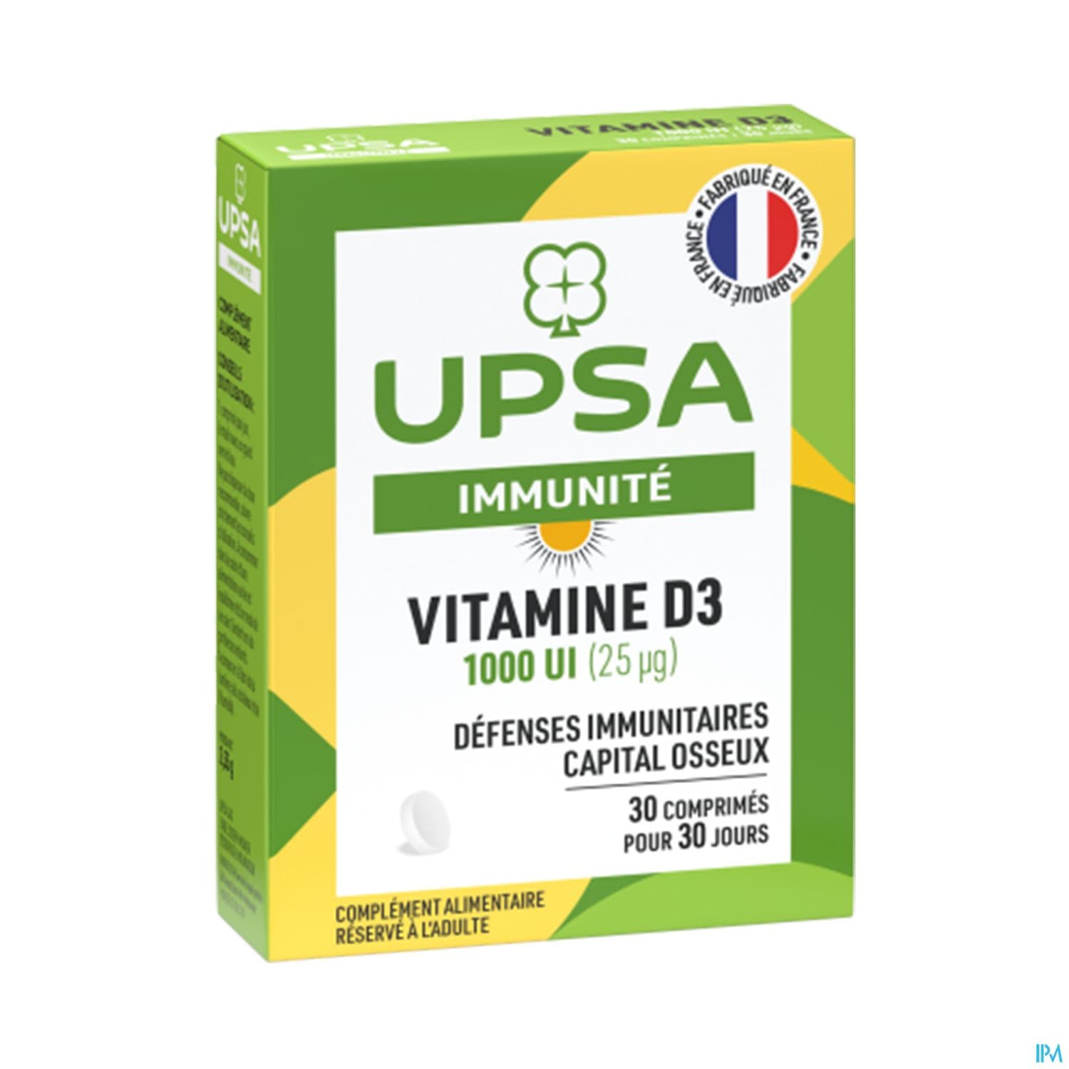 Upsa Vitamine D3 1000ui Comprime 30