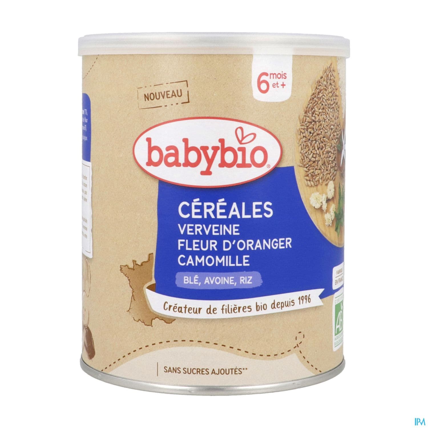 BABYBIO CEREALES VERV FL ORANG220G