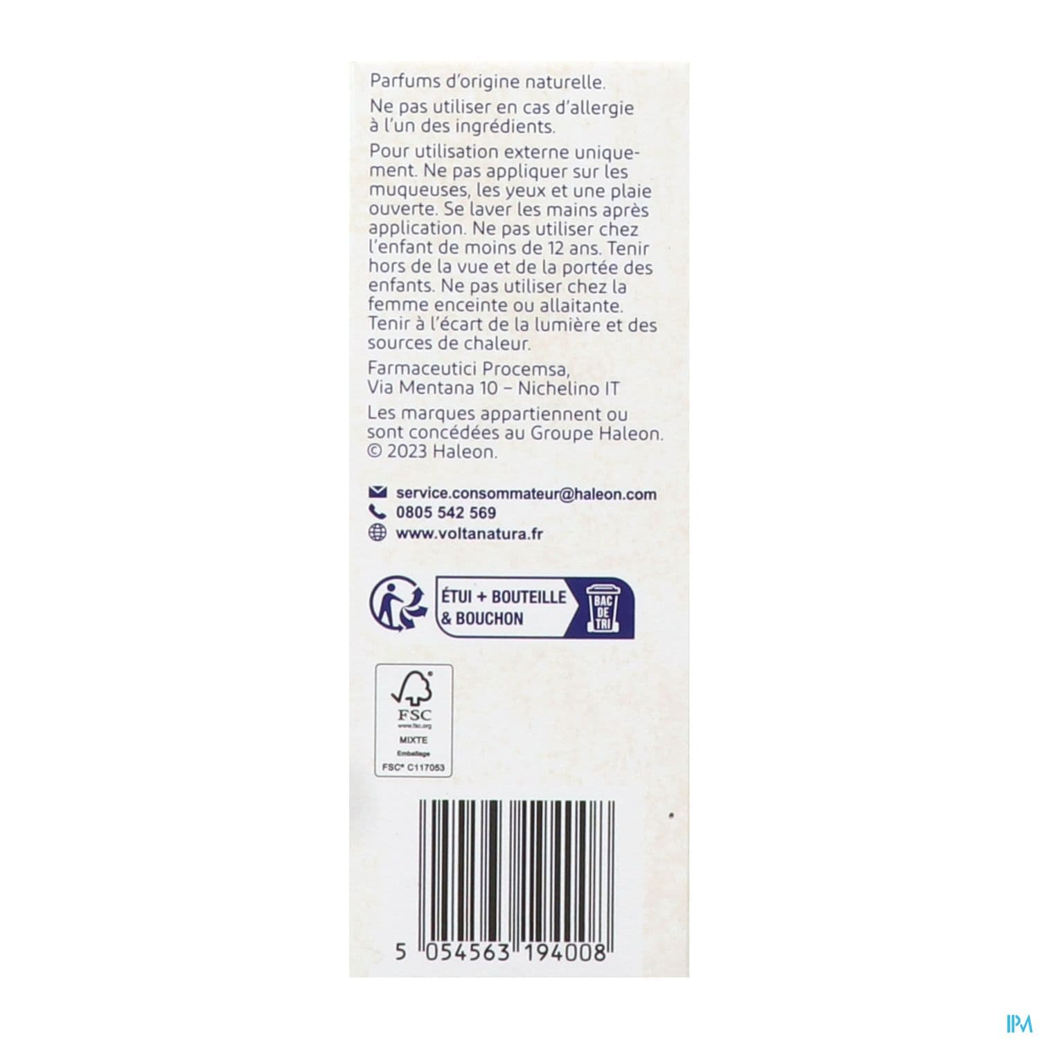 Voltanatura Huile De Massage Bio 100ml