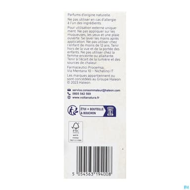 Voltanatura Huile De Massage Bio 100ml