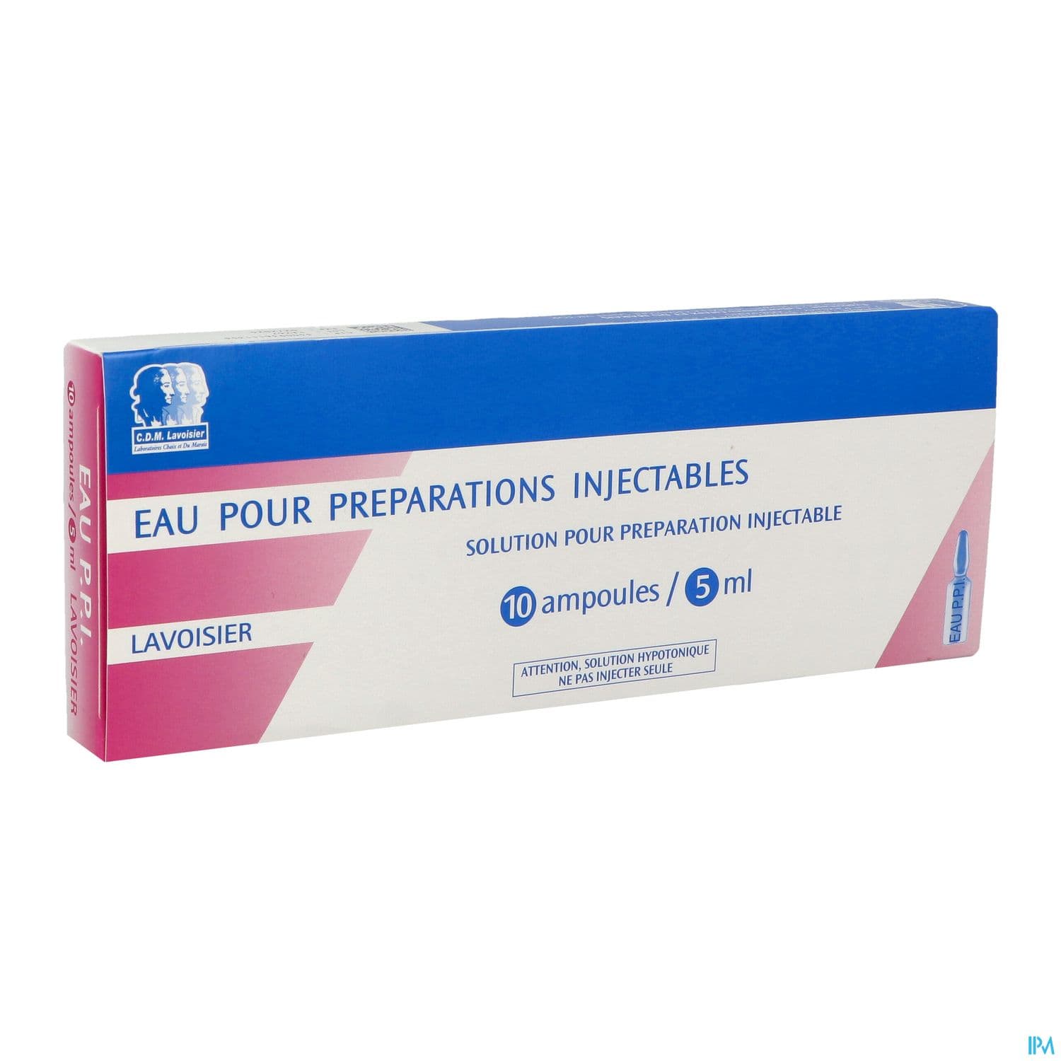 Lavoisier Eau Ppi Solution Injectable Ampoule 5ml 10