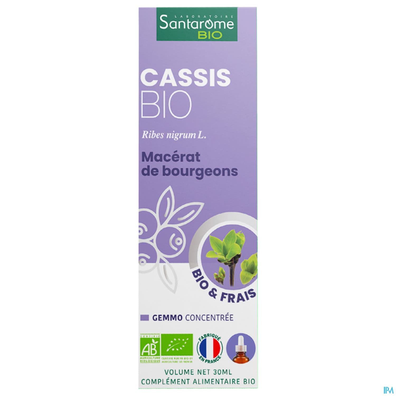 Santarome Bio Complexe Bourgeon Cassis U51 30ml