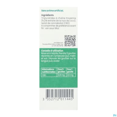 CBD BY BOIRON HUILE 10% 15ML