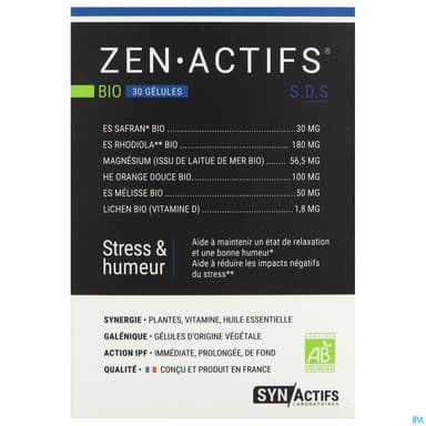 SYNACTIFS ZENACTIFS BIO GELUL 30