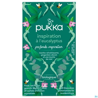Pukka Infusion Inspiration A l'eucalyptus Bio Sachet 20