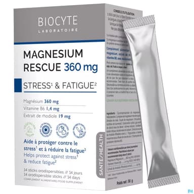 BIOCYTE MAGNES RESCUE 360MG SACH14