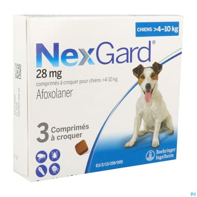 NEXGARD CHIEN M 4-10KG CP 3