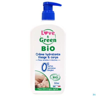 Love Green Bio Creme Hydratante Visage Et Corps 500ml