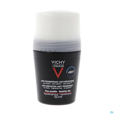 Vichy Homme Antitranspirant Bille Antiirritations 48h 50ml
