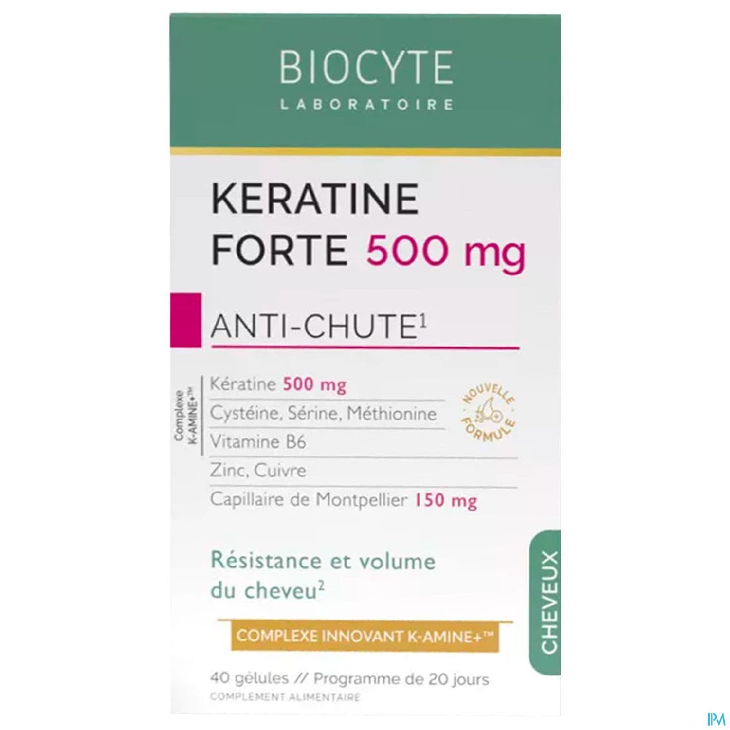 Biocyte Keratine Forte 500mg Antichute Gelule 40