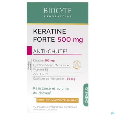 Biocyte Keratine Forte 500mg Antichute Gelule 40
