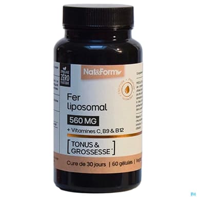 Nat Et Form Fer Liposomale Gelule Vegetale 60