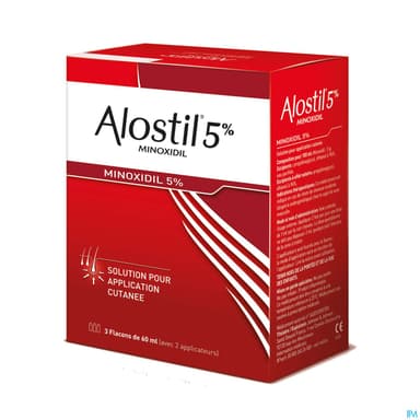 Alostil 5% Solution Pour Application Cutanee 60ml X3