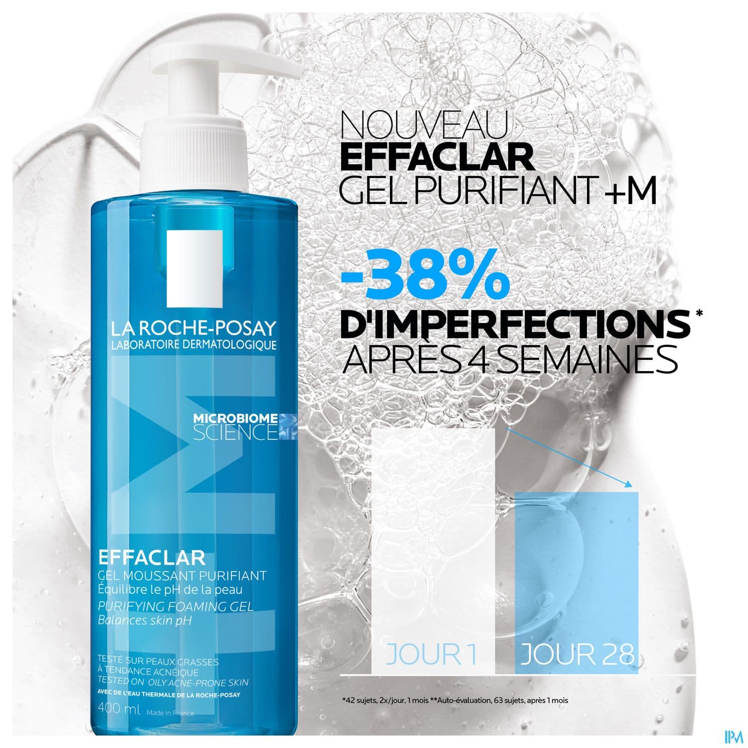 EFFACLAR GEL MOUSS RECH 400ML