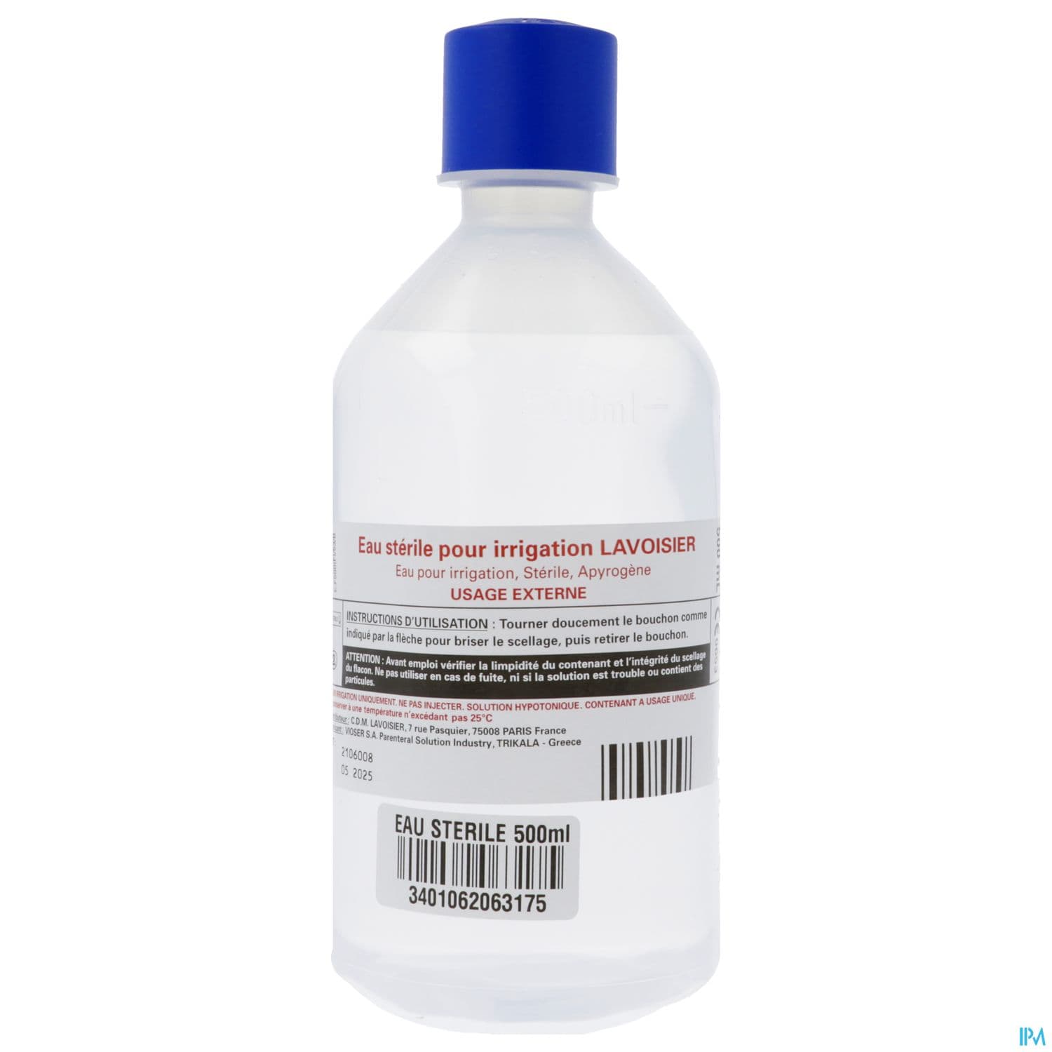 EAU STERILE LAVOIS IRRIGAT500ML