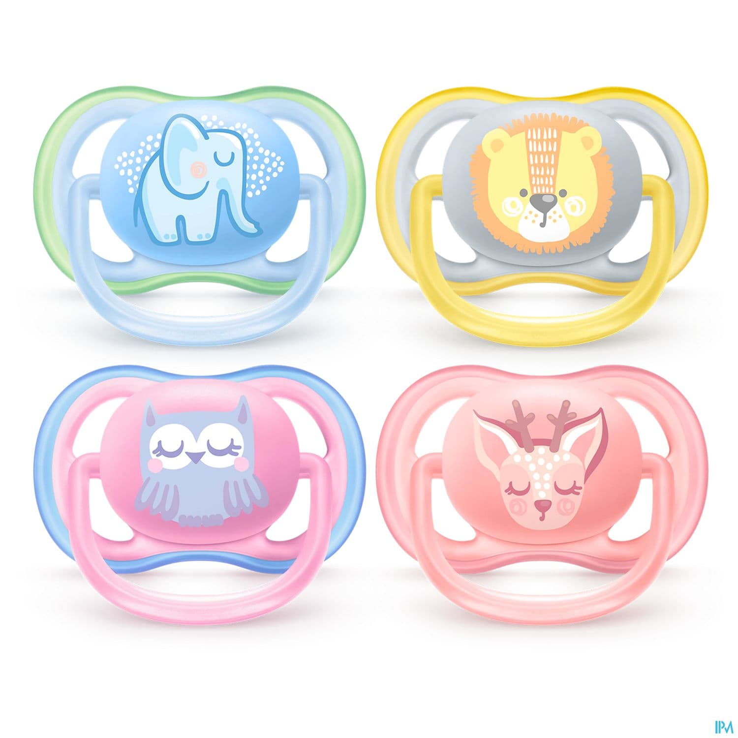 Avent Sucette Ultra Air Mixte Animaux 0/6mois Scf085/05 X2