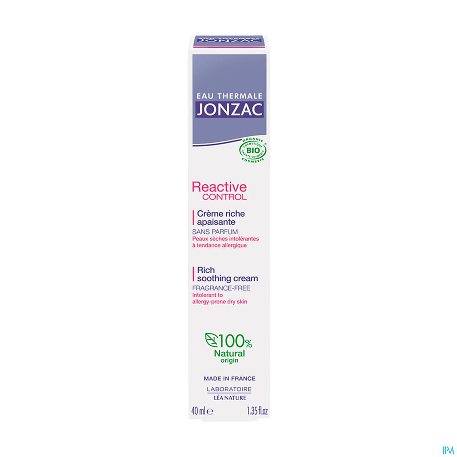JONZAC REAC CONTROL CR RICHE 40ML — Pharmacie Centrale Gallieni
