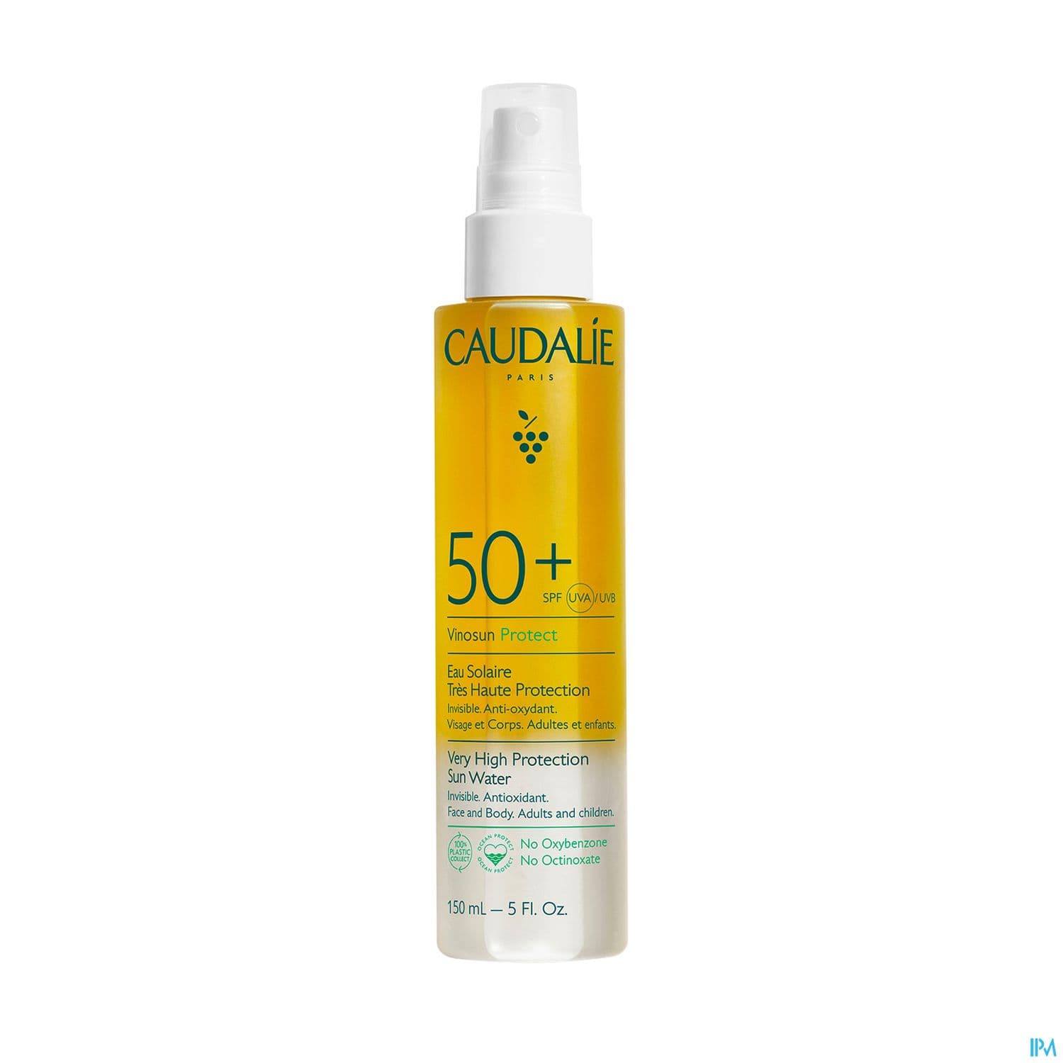 Caudalie Vinosun Eau Solaire Tres Haute Protection Spf50+ 150ml