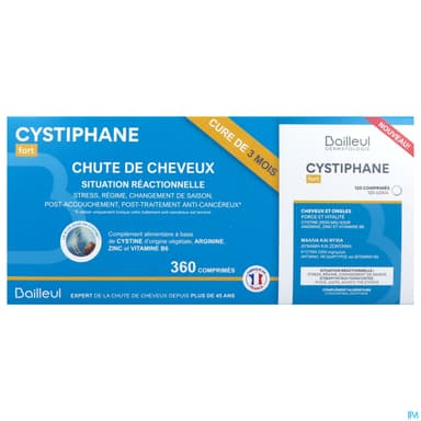 Cystiphane Fort Cheveux Et Ongles Comprime 120 X3
