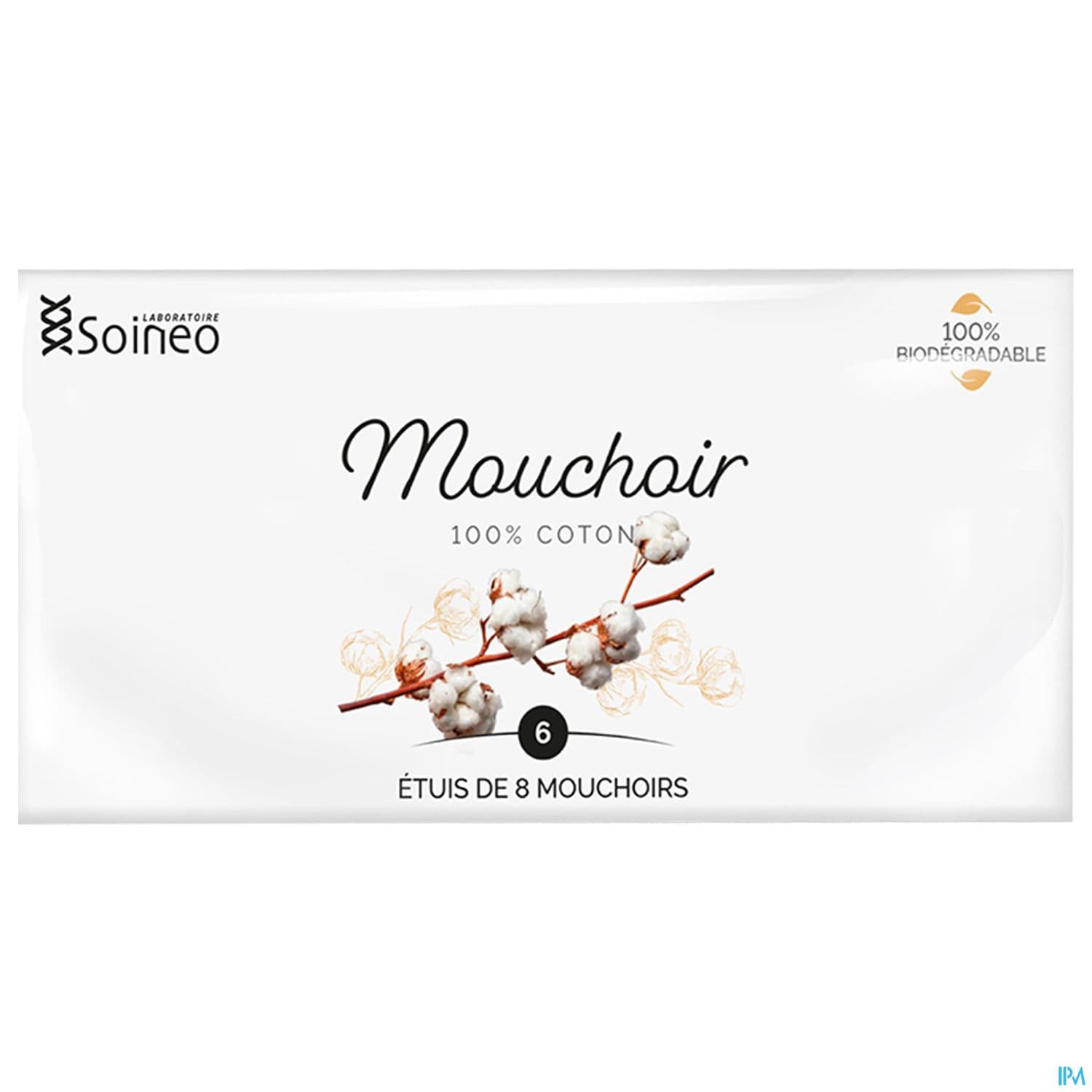 SOINEO MOUCHOIRS COTON PACK 6