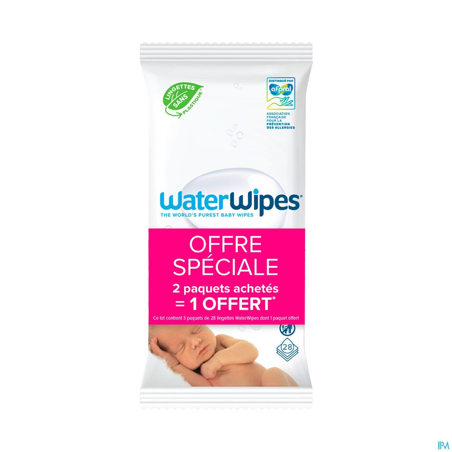 WATER WIPES LINGET BB 99.9% 3X28