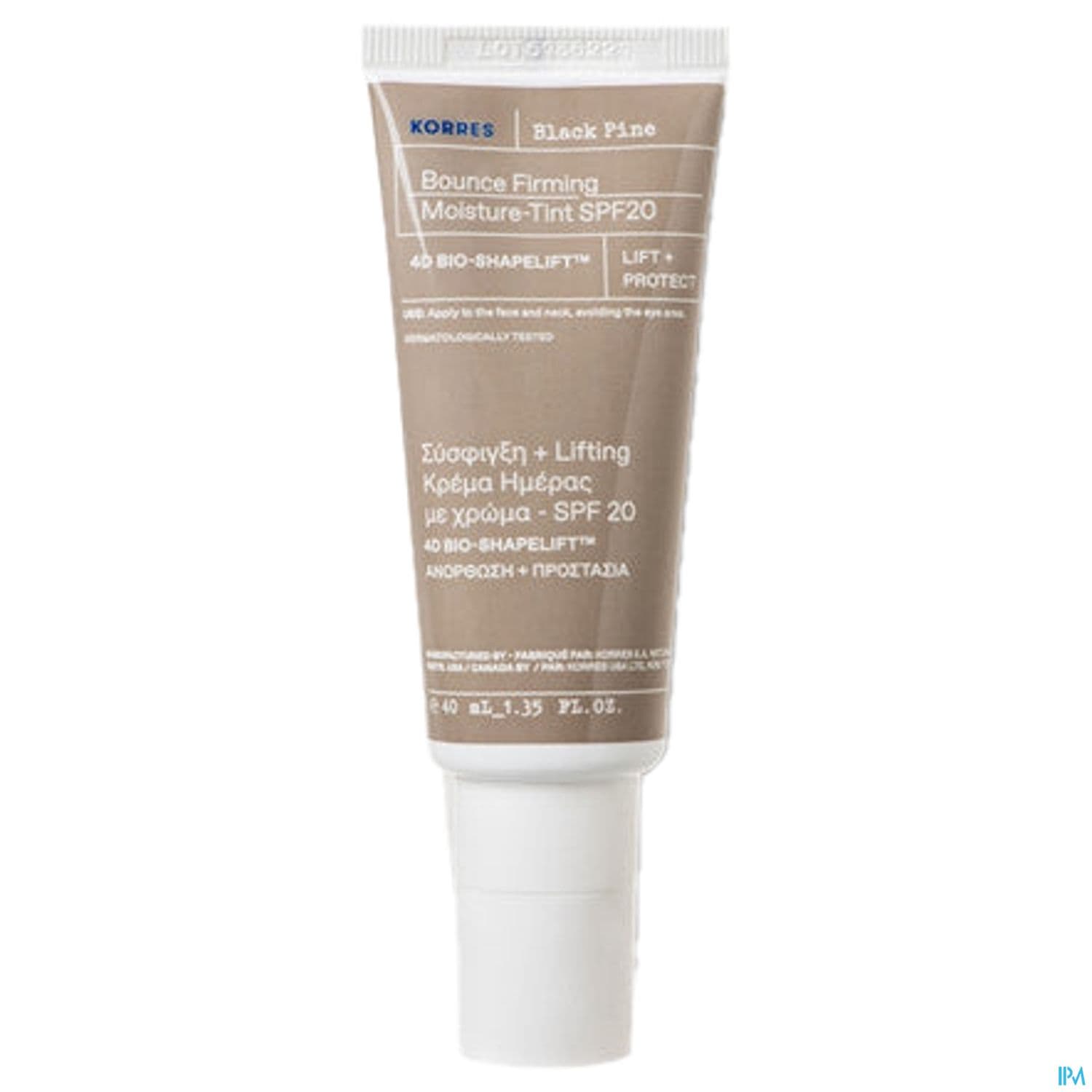 Korres Pin Noir 4d Creme Jour Teintee Spf20 40ml