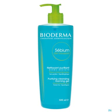 SEBIUM MOUSSANT Gel nettoy ss sav Fl pp/500ml