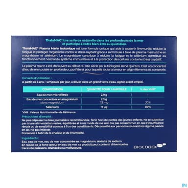 Thalamag Plasma Marin Boite De 20 Ampoules