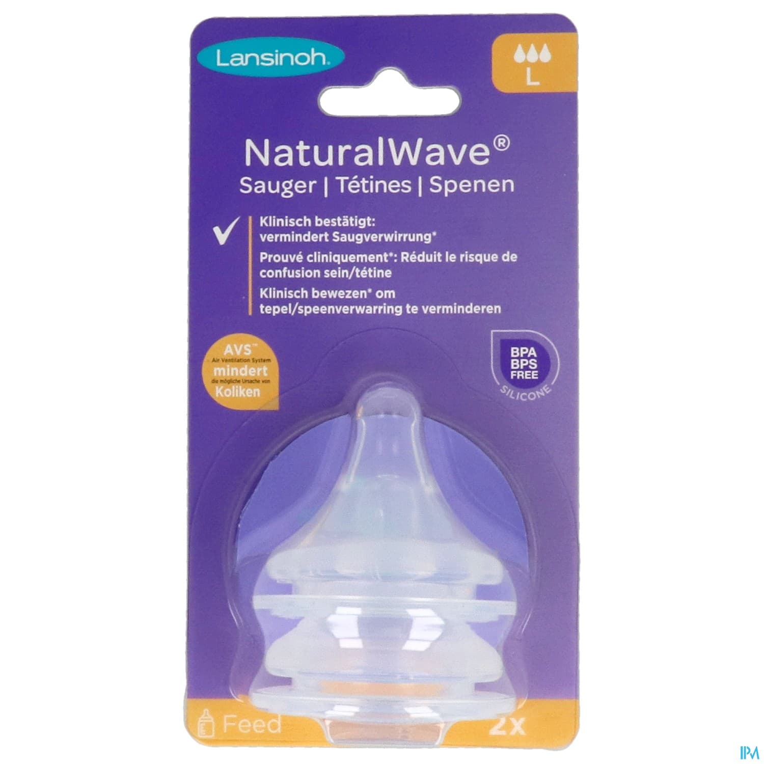 LANSINOH TETINE NATUREL WAVE RAP 2