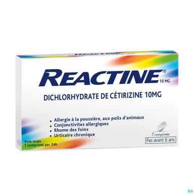 Reactine 10mg Comprime Secable 7