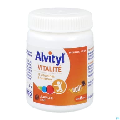 Alvityl Vitalite A Avaler Comprime 40