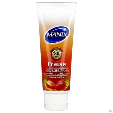 Manix Gel Lubrifiant Fraise 80ml