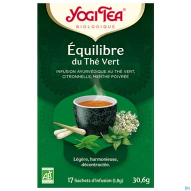 Yogi Tea Equilibre Du The Vert Bio Infusette 2g 17