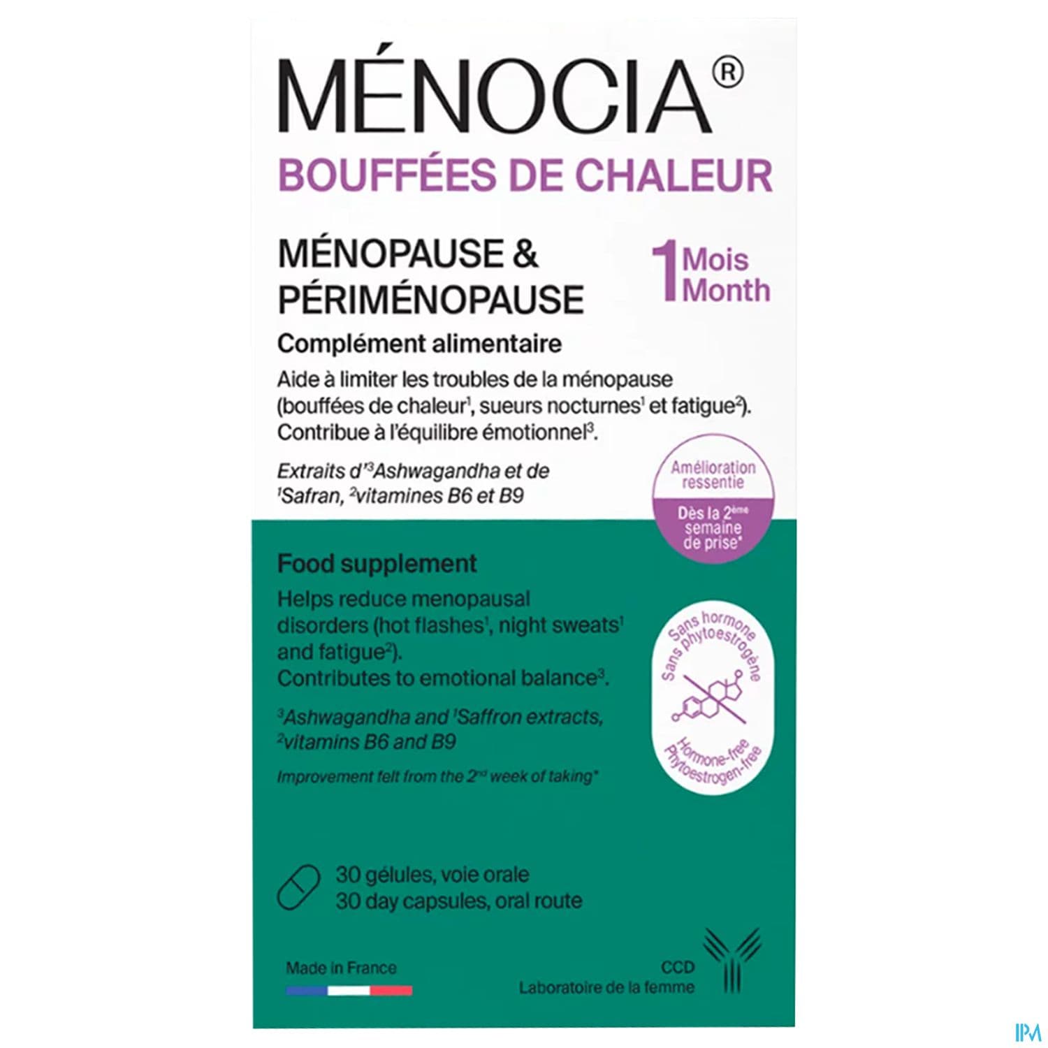 Menocia Bouffees De Chaleur Gelule 30