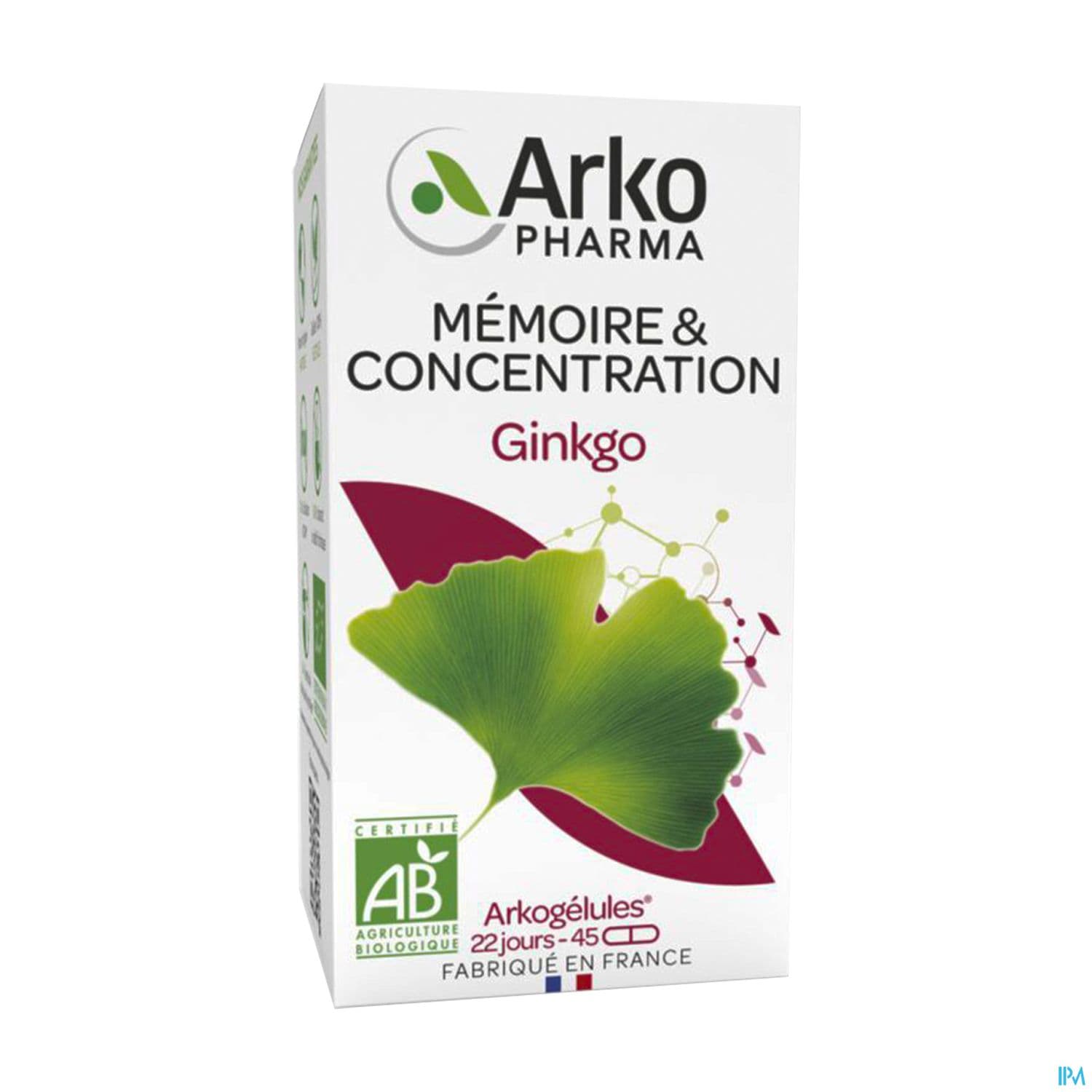 Arkogelules Ginkgo Bio Caps 45