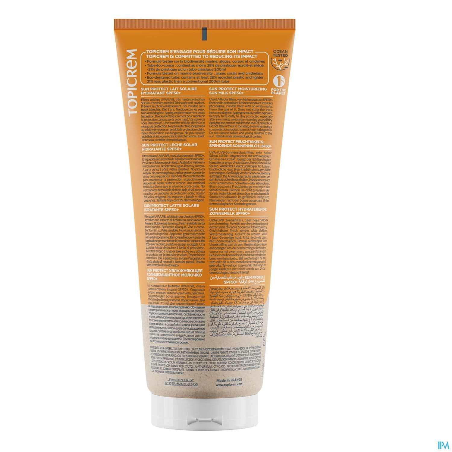 TOPICREM SUN PROT LAIT SPF50+200ML