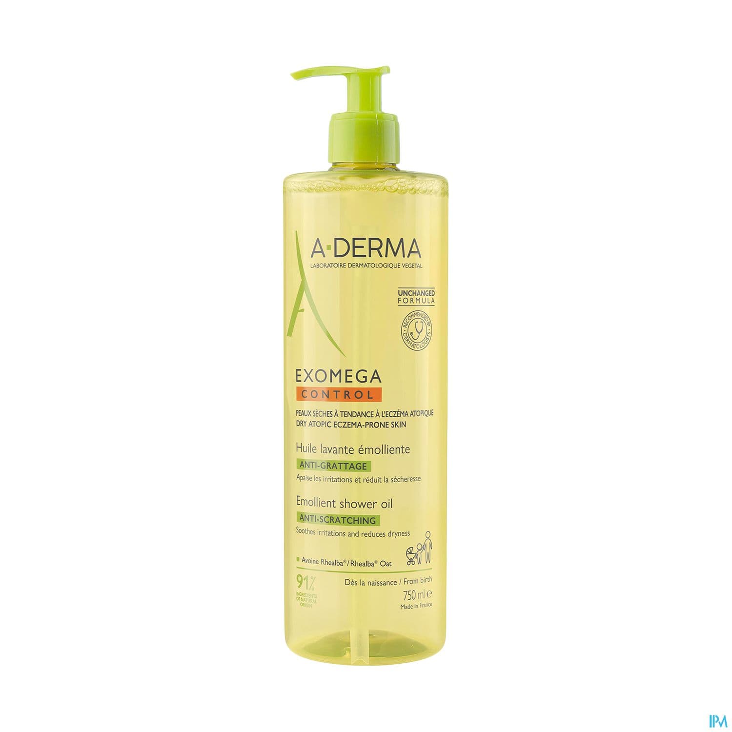 A-DERMA EXOMEGA CONT HLE LAV 750ML