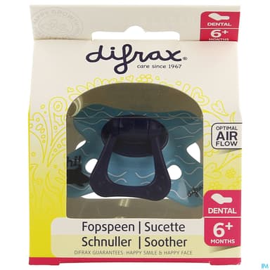 Difrax Sucette Dental 6/12mois