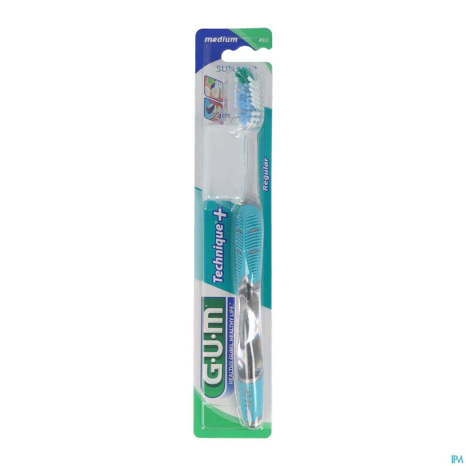 Gum technique+ brosse à dents medium normale (modèle 492)
