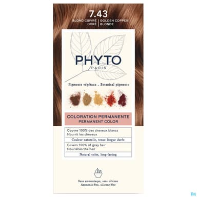 PHYTO COLOR 7,43 BLOND CUIVRE/DORE