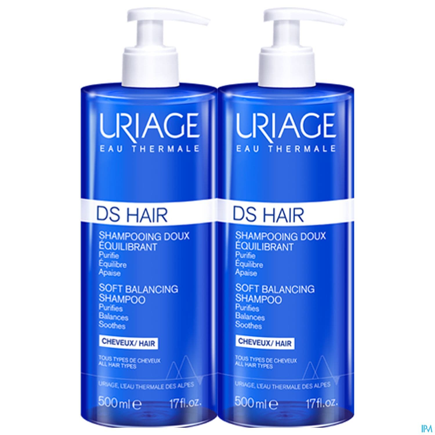 URIAGE DS HAIR SH DOUX 500ML X2