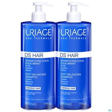 URIAGE DS HAIR SH DOUX 500ML X2