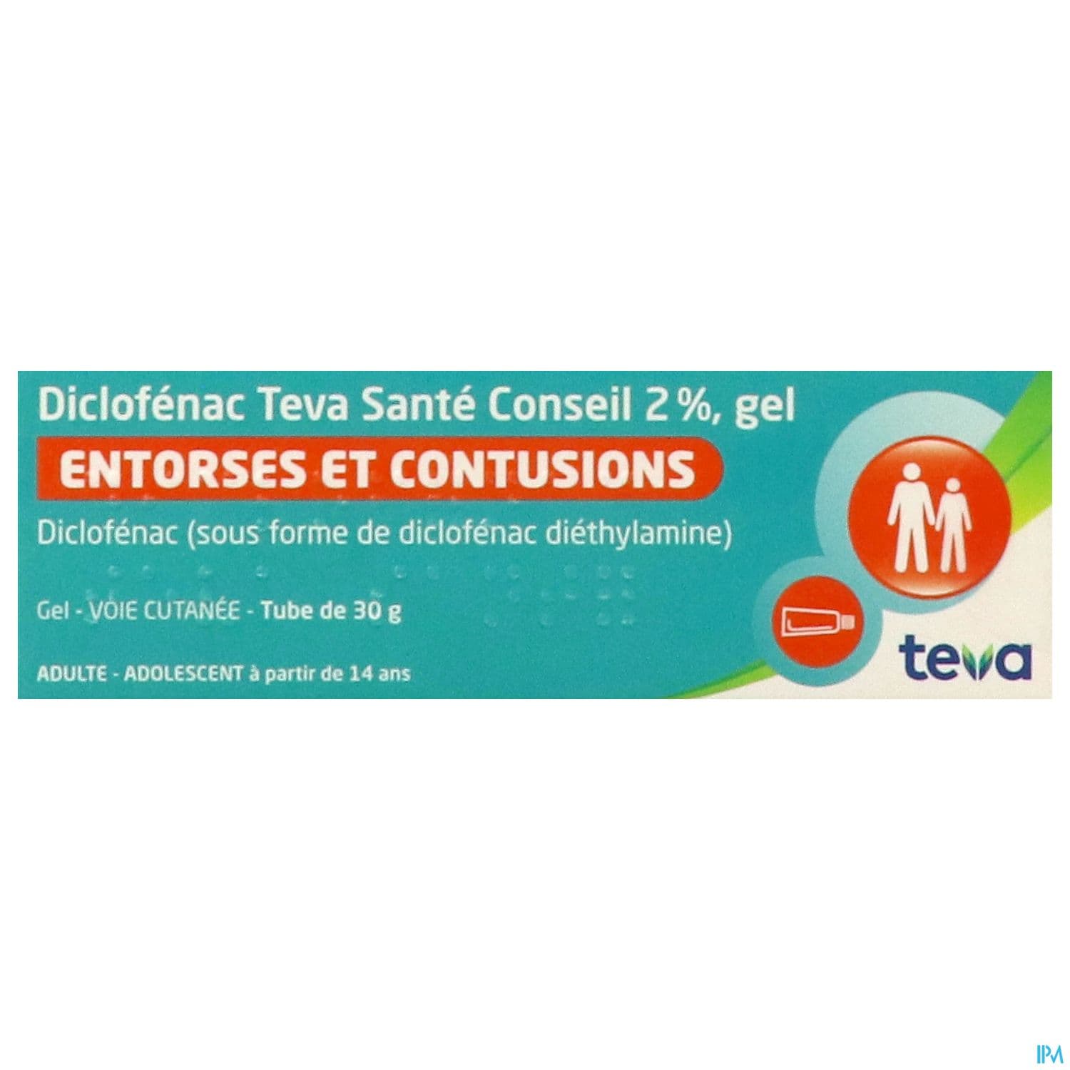 DICLOFENAC 2% TEVA CONS GEL TUB30G