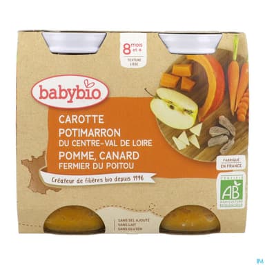 BABYBIO MENU LEGU/CANAR FERM2X200G