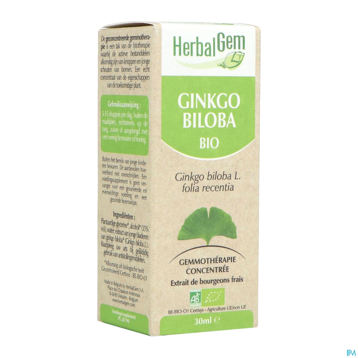 HERBALGEM MACER MER BIO GINKGO30ML