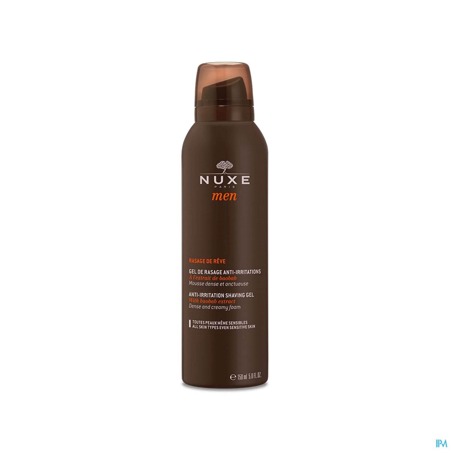 Nuxe Men Rasage De Reve Gel De Rasage Antiirritations Toutes Peaux Meme Sensibles 150ml