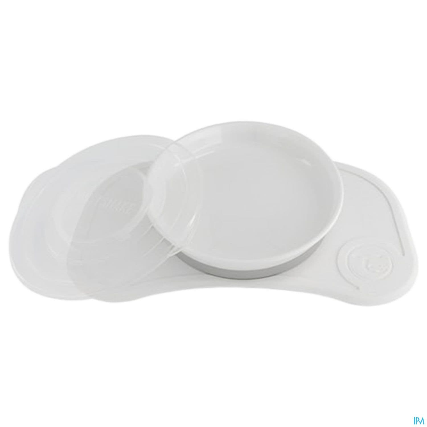 Twistshake Plateau Click Mat Mini + Assiette +6m Blanc
